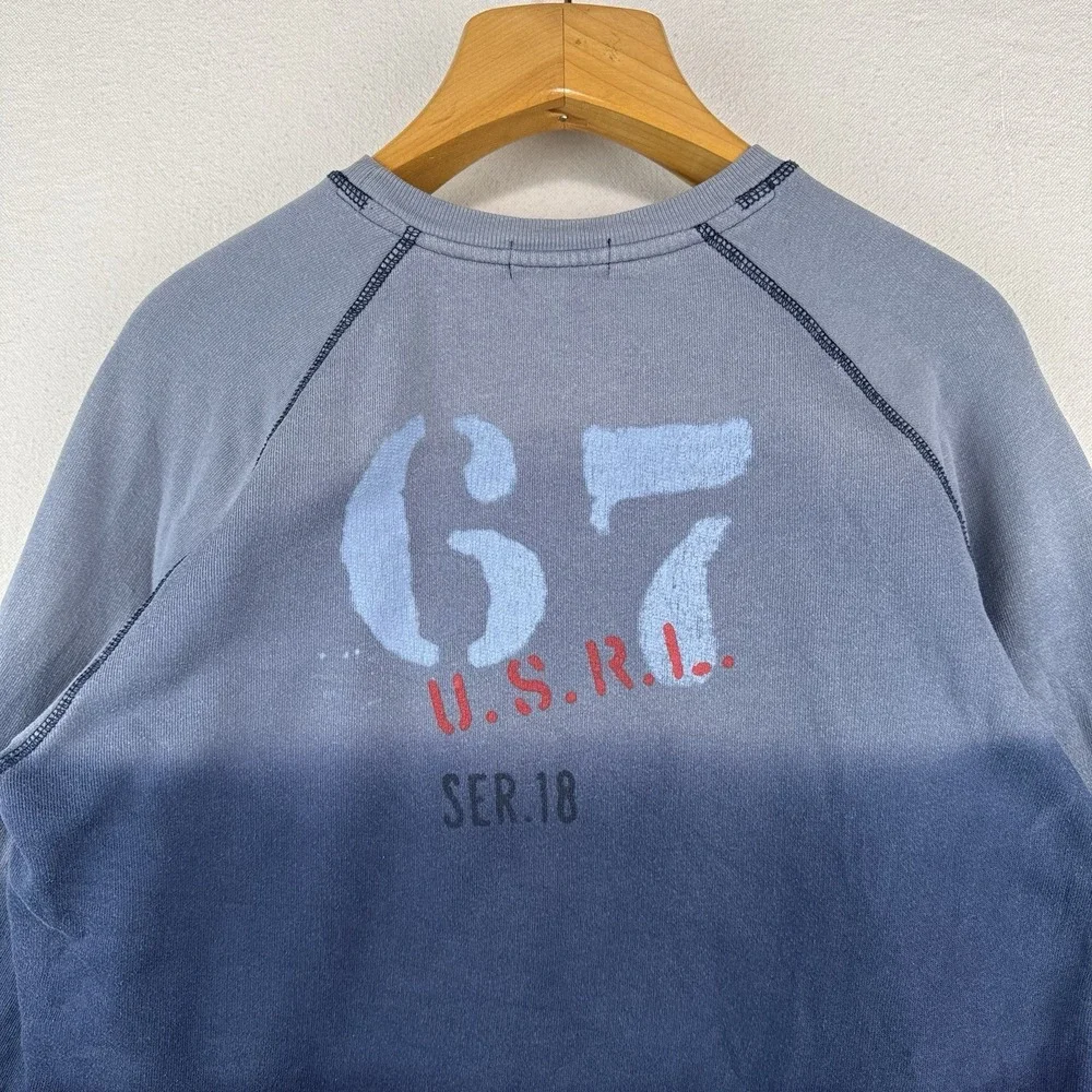 Polo Ralph Lauren RLYC Boys XL 18-20 Navy Ombré Sweatshirt Sailing‎ Yacht Club
